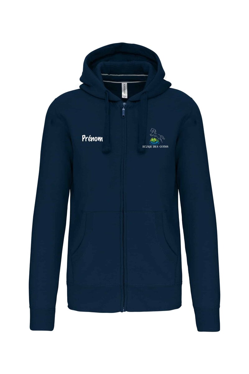 Image Sweat zippé à capuche 474
